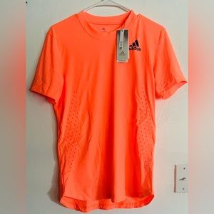 ADIDAS, Playera de mujer, Talla S, Color naranja.